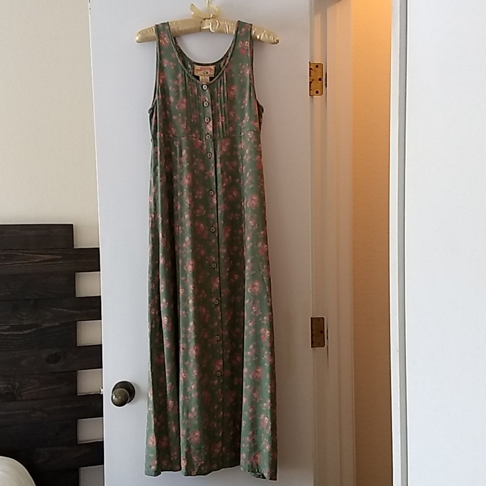 April Cornell floral maxi dress